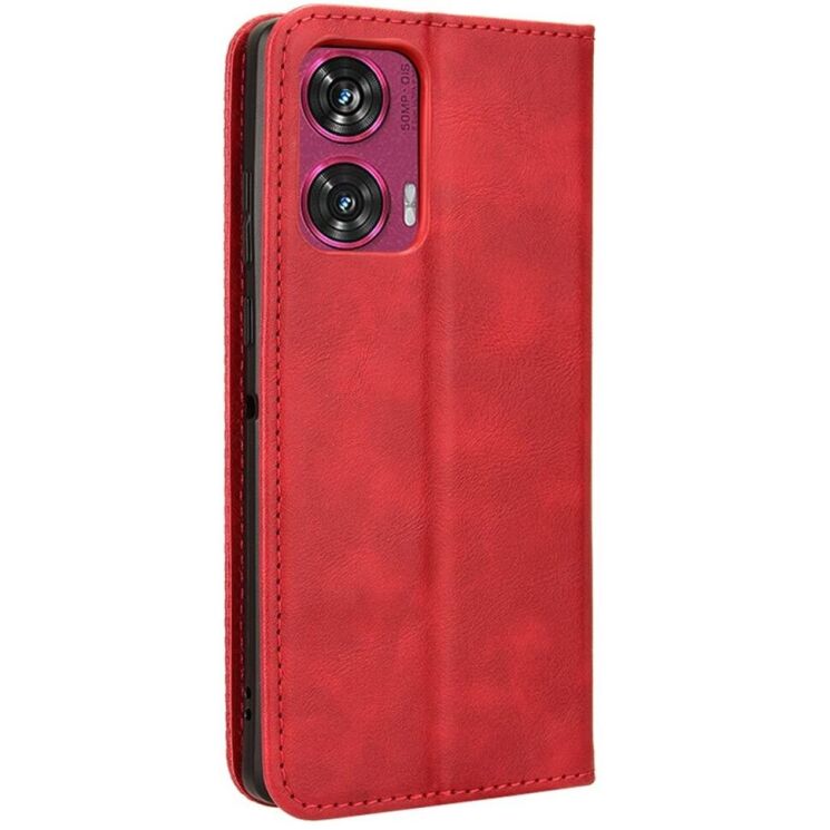 Чехол Deexe Retro Style для Motorola Edge 50 Fusion - Red: фото 6 из 7