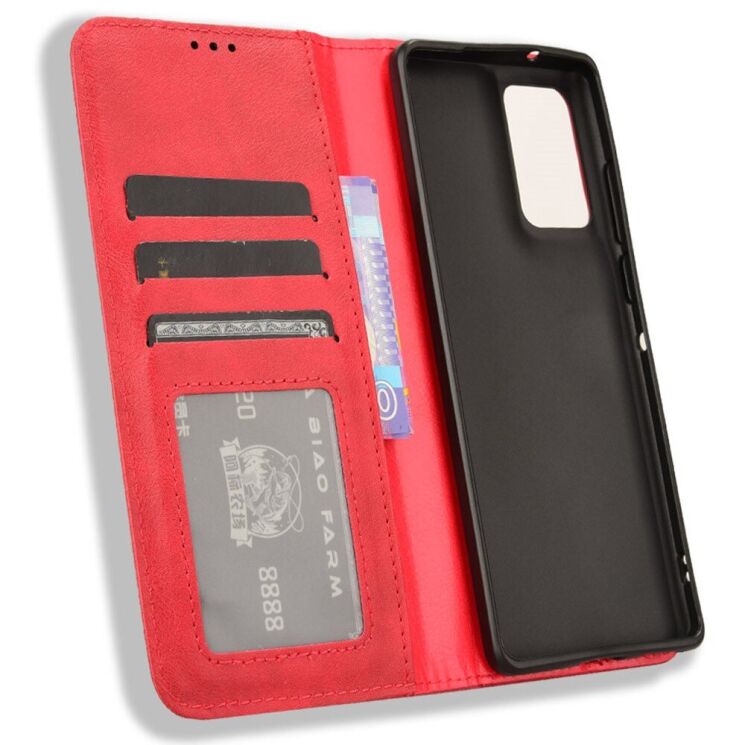 Чехол Deexe Retro Style для Motorola Edge 50 Fusion - Red: фото 4 из 7