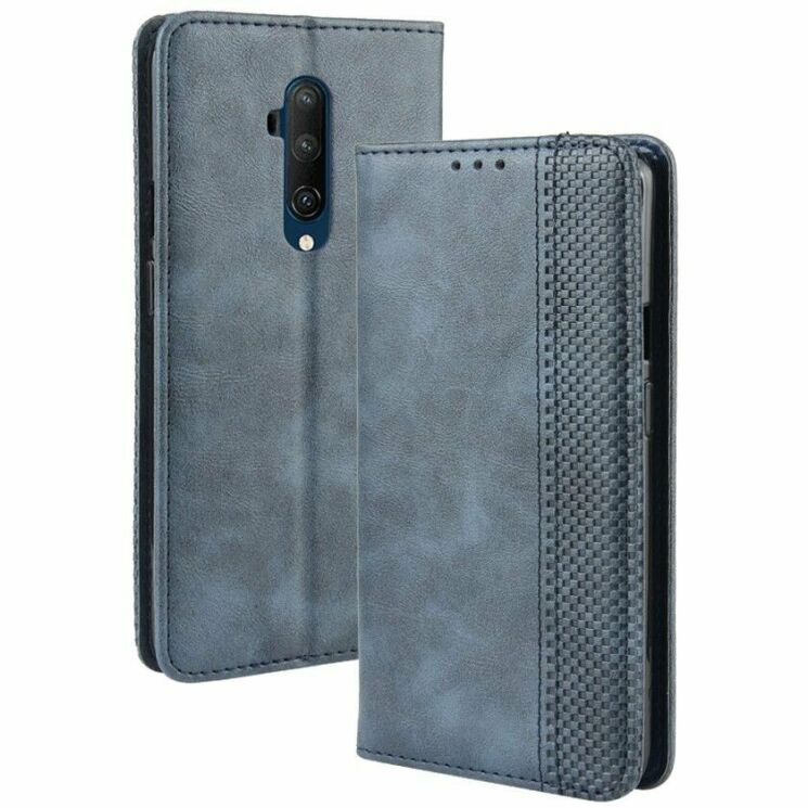 Чохол Deexe Retro Style для OnePlus 7T Pro - Blue: фото 1 з 14