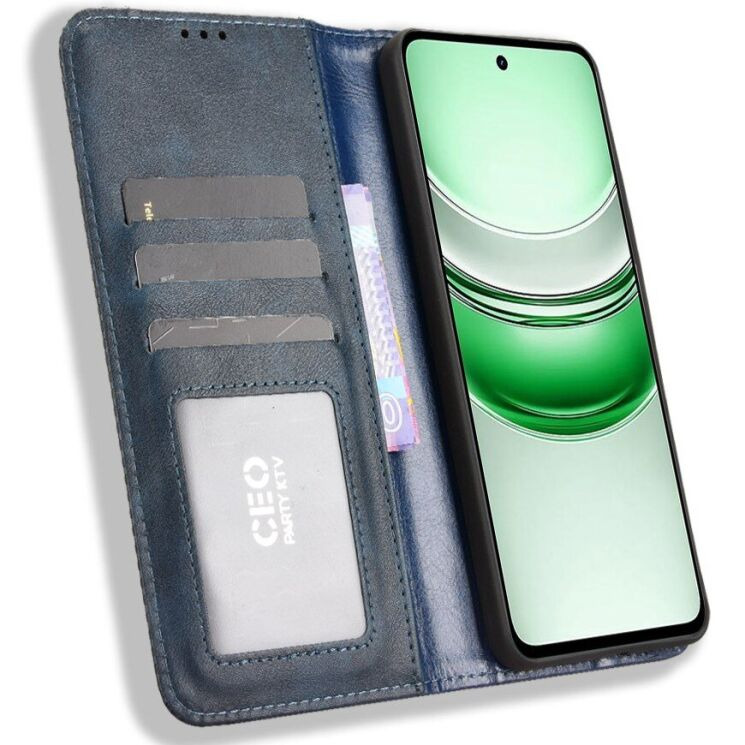 Чохол Deexe Retro Style для Realme C71 - Blue: фото 6 з 15