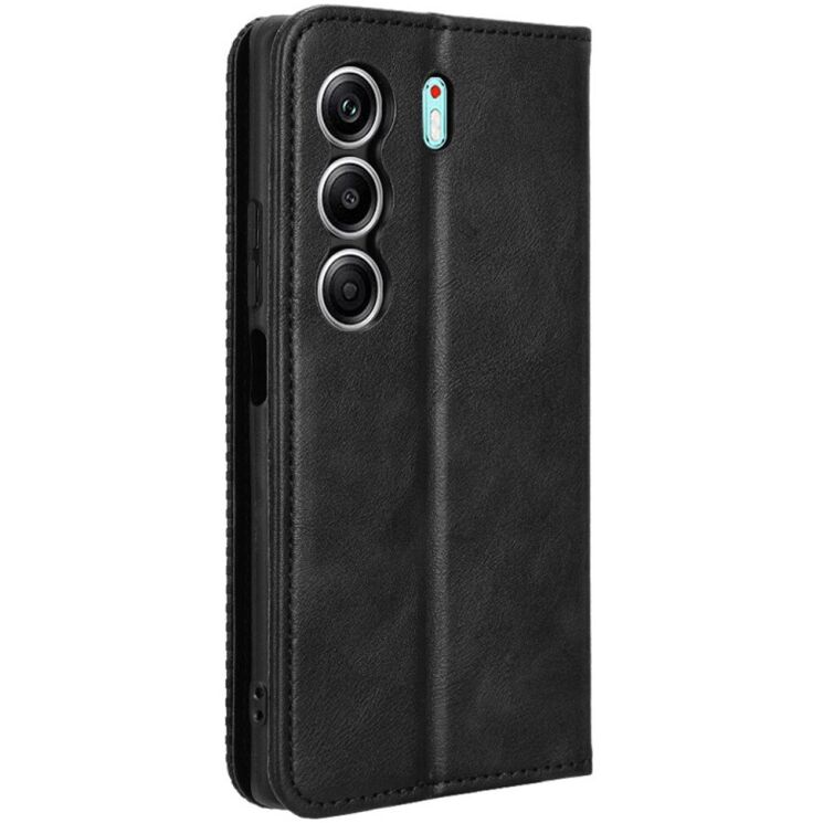 Чехол Deexe Retro Style для TECNO Camon 40 (CM5) - Black: фото 6 из 7