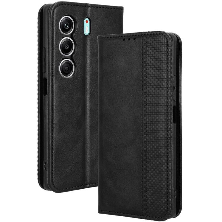 Чехол Deexe Retro Style для TECNO Camon 40 (CM5) - Black: фото 1 из 7