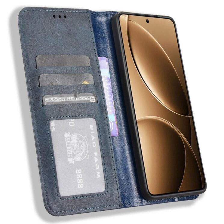 Чехол Deexe Retro Style для Xiaomi Poco F7 Pro / Poco F7 Ultra - Blue: фото 2 из 7