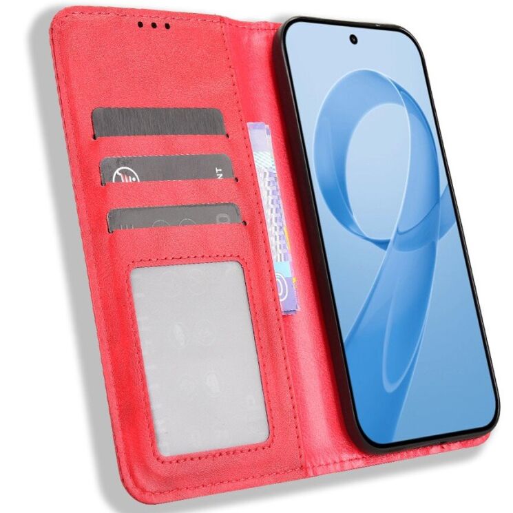 Чохол Deexe Retro Style для Xiaomi Poco F8 Pro - Red (403502R) Чохол Deexe Retro Style для Xiaomi Poco F8 Pro - Red: фото 5 з 18