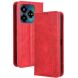 Чехол Deexe Retro Style для ZTE Nubia V60 Design - Red (365000R). Фото 1 из 7