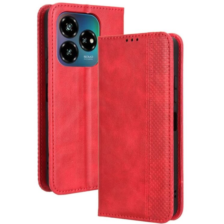 Чехол Deexe Retro Style для ZTE Nubia V60 Design - Red: фото 1 из 7