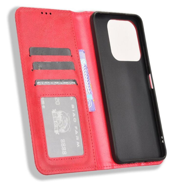 Чехол Deexe Retro Style для ZTE Nubia V60 Design - Red: фото 4 из 7