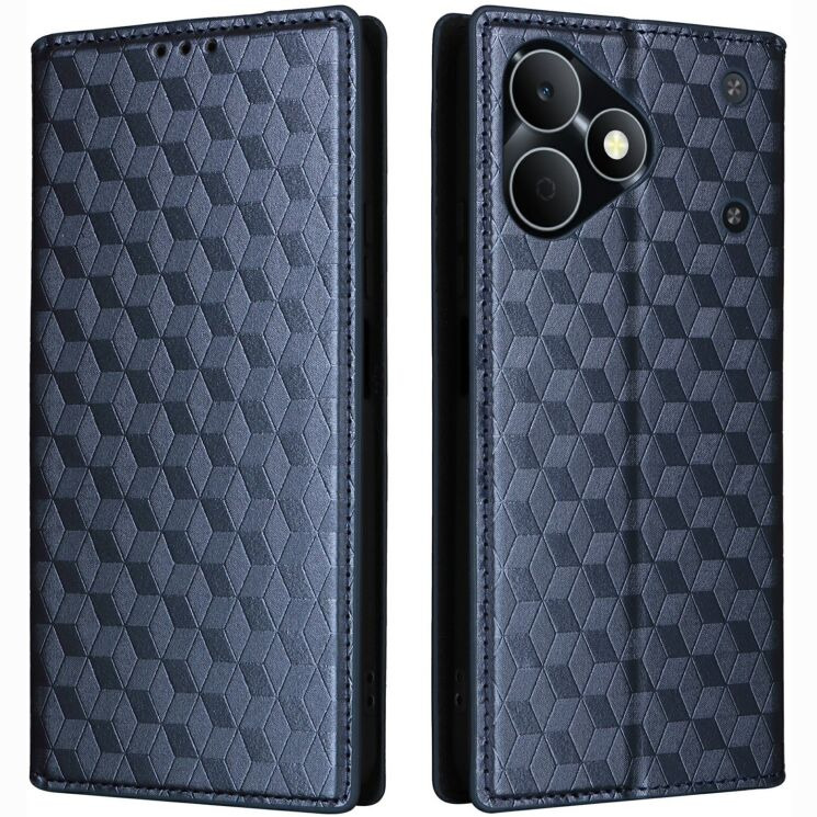 Чохол Deexe Rhombus Book для Realme Note 80 - Blue (412403L) Чохол Deexe Rhombus Book для Realme Note 80 - Blue: фото 1 з 7