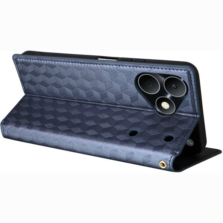 Чохол Deexe Rhombus Book для Realme Note 80 - Blue (412403L) Чохол Deexe Rhombus Book для Realme Note 80 - Blue: фото 4 з 7