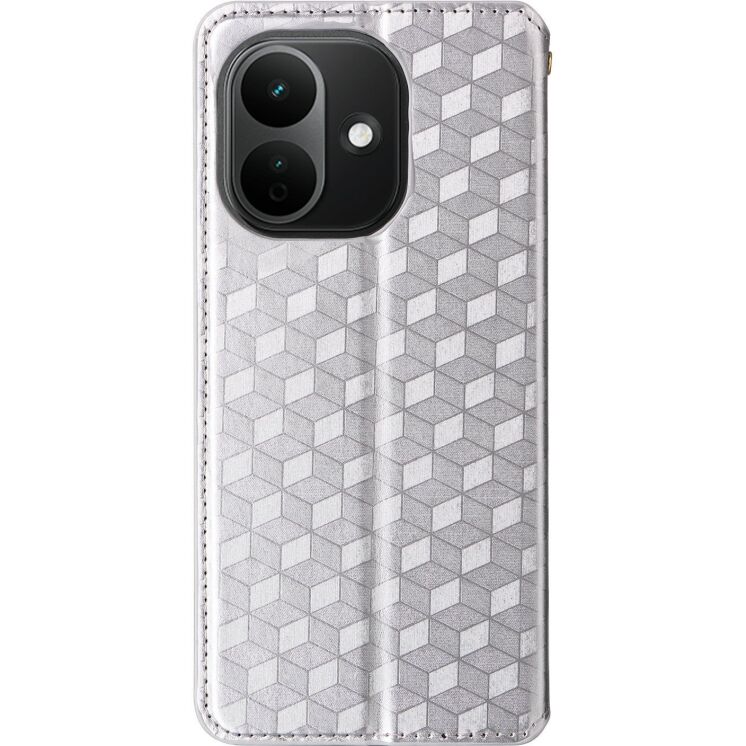 Чохол Deexe Rhombus Book для Xiaomi Redmi Note 17 - Silver (430015S) Чохол Deexe Rhombus Book для Xiaomi Redmi Note 17 - Silver: фото 7 з 7