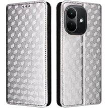 Чохол Deexe Rhombus Book для Xiaomi Redmi Note 17 - Silver: фото 1 з 7