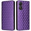 Чехол Deexe Rhombus Book для ZTE Blade A34 - Purple (366143V)
