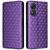 Чехол Deexe Rhombus Book для ZTE Blade A34 - Purple: фото 1 из 9