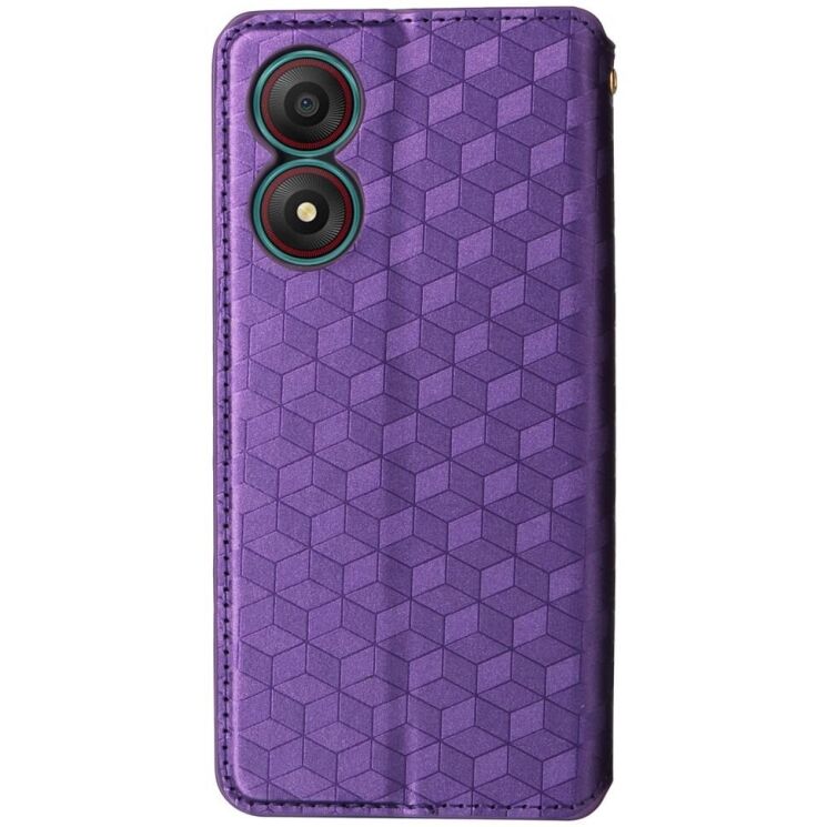 Чехол Deexe Rhombus Book для ZTE Blade A34 - Purple: фото 6 из 9