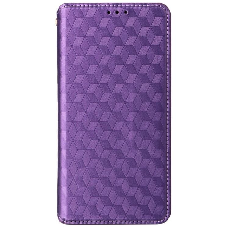 Чехол Deexe Rhombus Book для ZTE Blade A34 - Purple: фото 5 из 9
