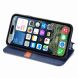 Чехол Deexe Rhombus Wallet для Apple iPhone 16e - Blue (376412L). Фото 3 из 10