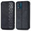 Чехол Deexe Rhombus Wallet для Motorola Moto E13 - Black (320123B)