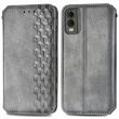 Чехол Deexe Rhombus Wallet для Nokia C32 - Grey (327416H)