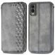 Чехол Deexe Rhombus Wallet для Nokia C32 - Grey (327416H). Фото 1 из 7