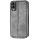 Чехол Deexe Rhombus Wallet для Nokia C32 - Grey (327416H). Фото 6 из 7