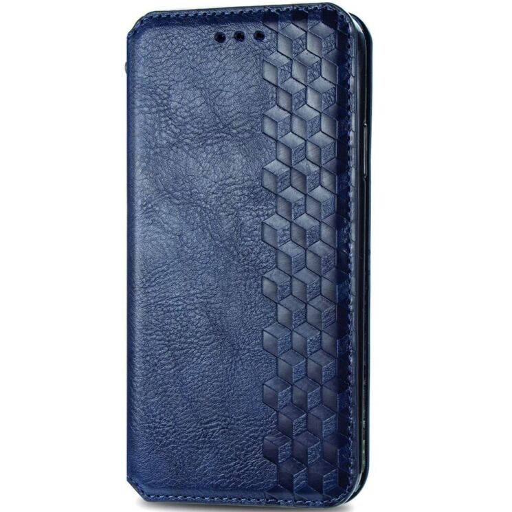 Чехол Deexe Rhombus Wallet для OPPO A60 - Blue: фото 4 из 9