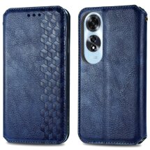 Чехол Deexe Rhombus Wallet для OPPO A60 - Blue: фото 1 из 9
