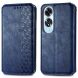 Чехол Deexe Rhombus Wallet для OPPO A60 - Blue (357423L). Фото 1 из 9