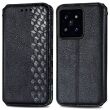 Чехол Deexe Rhombus Wallet для Xiaomi 14T - Black (365702B)