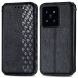 Чехол Deexe Rhombus Wallet для Xiaomi 14T - Black (365702B). Фото 1 из 6