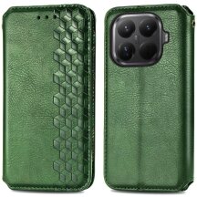 Чохол Deexe Rhombus Wallet для Xiaomi 15T Pro - Green: фото 1 з 6