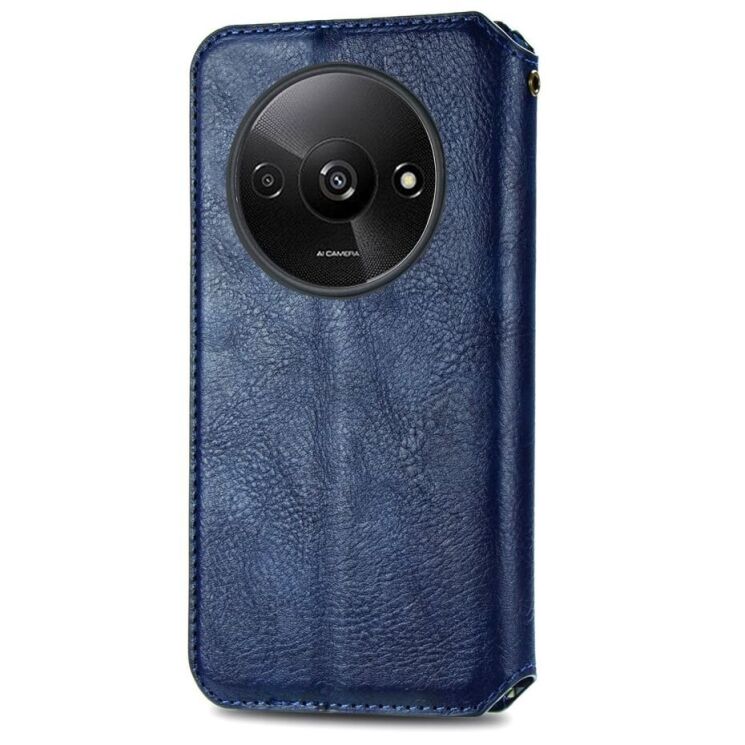 Чехол Deexe Rhombus Wallet для Xiaomi Redmi A3 - Blue: фото 6 из 10