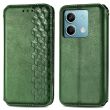Чохол Deexe Rhombus Wallet для Xiaomi Redmi Note 13 5G - Green (341283G)