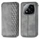 Чехол Deexe Rhombus Wallet для Xiaomi Redmi Note 14 Pro - Grey (373533H). Фото 2 из 10