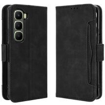 Чохол Deexe Wallet Stand для Infinix Hot 60 Pro - Black: фото 1 з 15