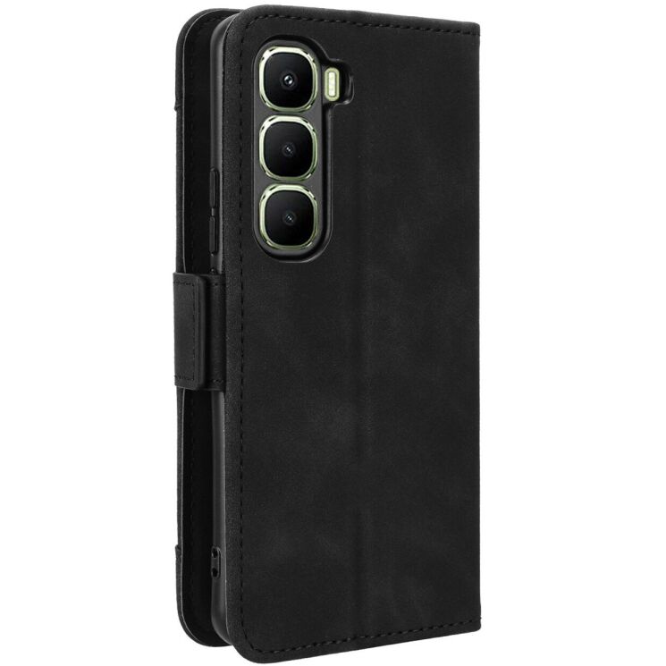 Чохол Deexe Wallet Stand для Infinix Hot 60 Pro - Black: фото 7 з 15