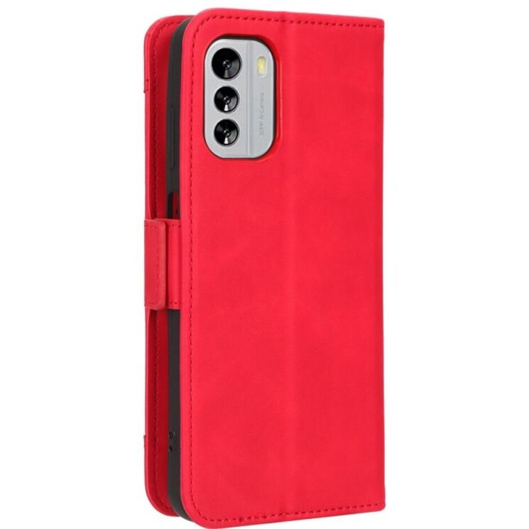 Чехол Deexe Wallet Stand для Nokia G60 - Red: фото 7 из 8