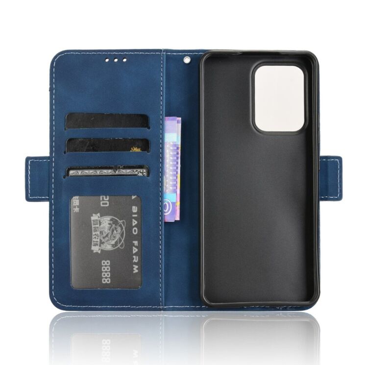 Чехол Deexe Wallet Stand для OPPO Reno 13 F/FS 5G - Blue: фото 2 из 7