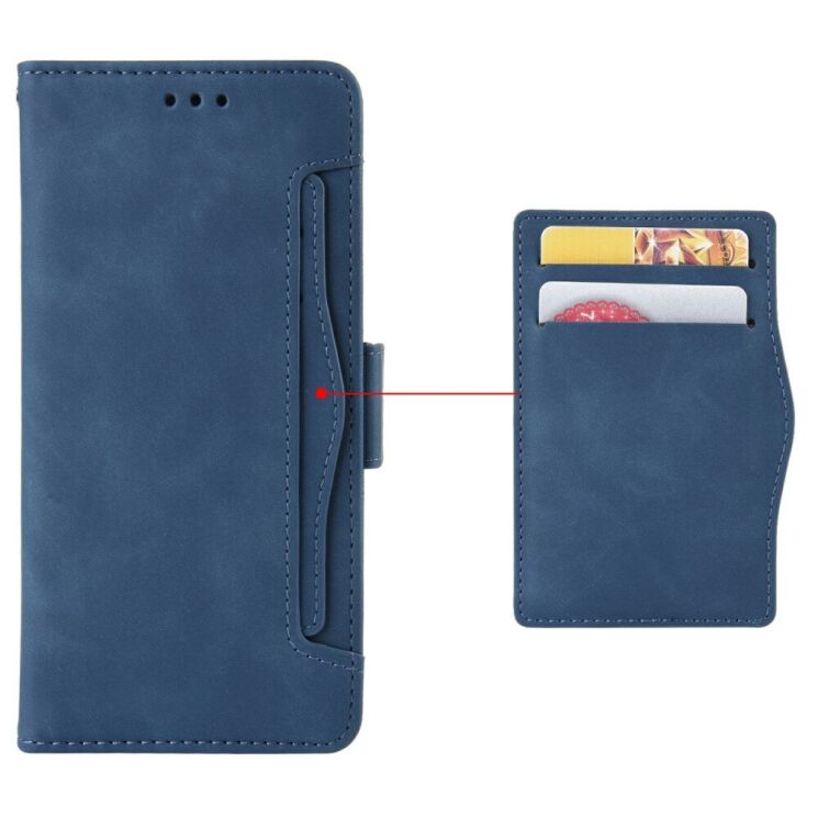 Чехол Deexe Wallet Stand для OPPO Reno 13 F/FS 5G - Blue: фото 5 из 7