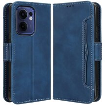 Чехол Deexe Wallet Stand для OPPO Reno 13 F/FS 5G - Blue: фото 1 из 7