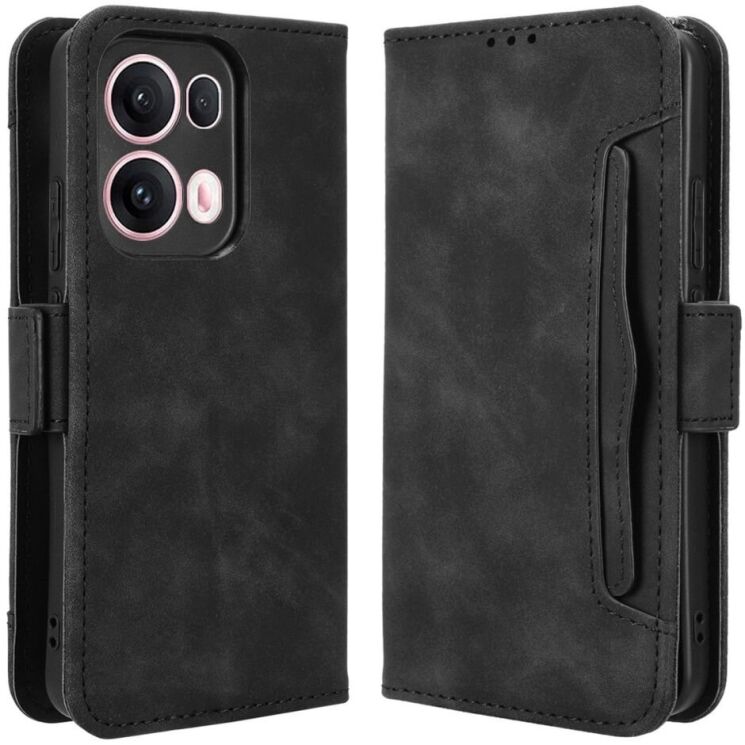 Чехол Deexe Wallet Stand для OPPO Reno 13 Pro 5G - Black: фото 1 из 7