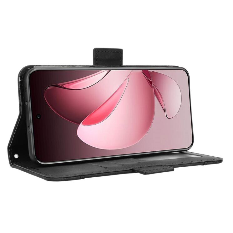 Чехол Deexe Wallet Stand для OPPO Reno 13 Pro 5G - Black: фото 4 из 7
