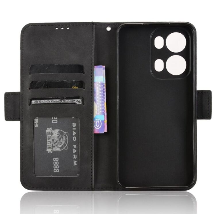 Чехол Deexe Wallet Stand для OPPO Reno 13 Pro 5G - Black: фото 5 из 7