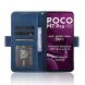 Чехол Deexe Wallet Stand для Xiaomi Poco M7 Pro - Blue (374410L). Фото 3 из 7