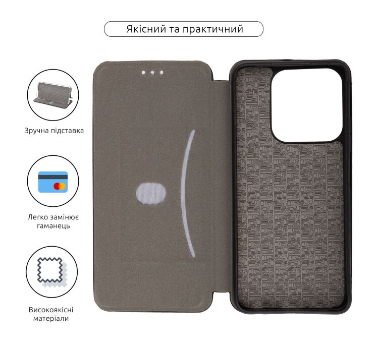 Чехол-книжка ArmorStandart G-Case для ZTE Blade A75 - Black: фото 3 из 3