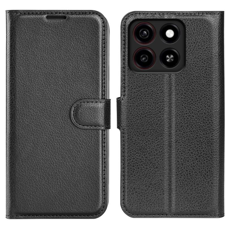 Чехол-книжка Deexe Book Type для ZTE Blade A35 - Black: фото 1 из 10