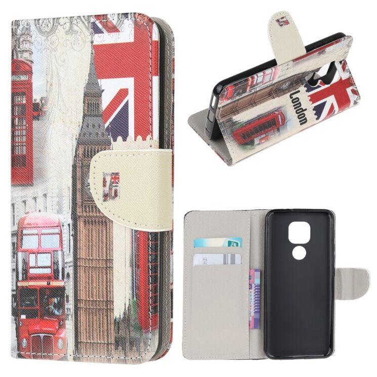 Чохол з малюнком Deexe Color Wallet для Motorola Moto E7 Plus / Moto G9 Play - Big Ben: фото 1 з 6