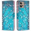 Чехол-книжка Deexe Color Wallet для Motorola Moto G32 - Plum Blossom (304405G)