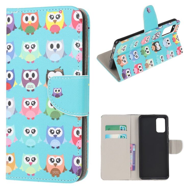 Чехол-книжка Deexe Color Wallet для Samsung Galaxy S20 FE (G780) - Cute Owls: фото 1 из 6
