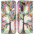 Чехол-книжка Deexe Color Wallet для Samsung Galaxy S22 (S901) - Life Tree (296354C)