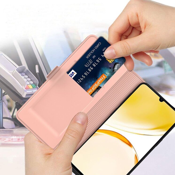 Чехол-книжка Deexe Faro Wallet для Realme GT Neo 6 SE / GT 6T - Blue: фото 5 из 7